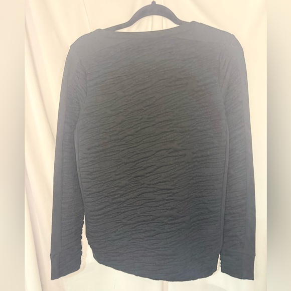 French Connection Black Textured Top - Picture 2 of 3